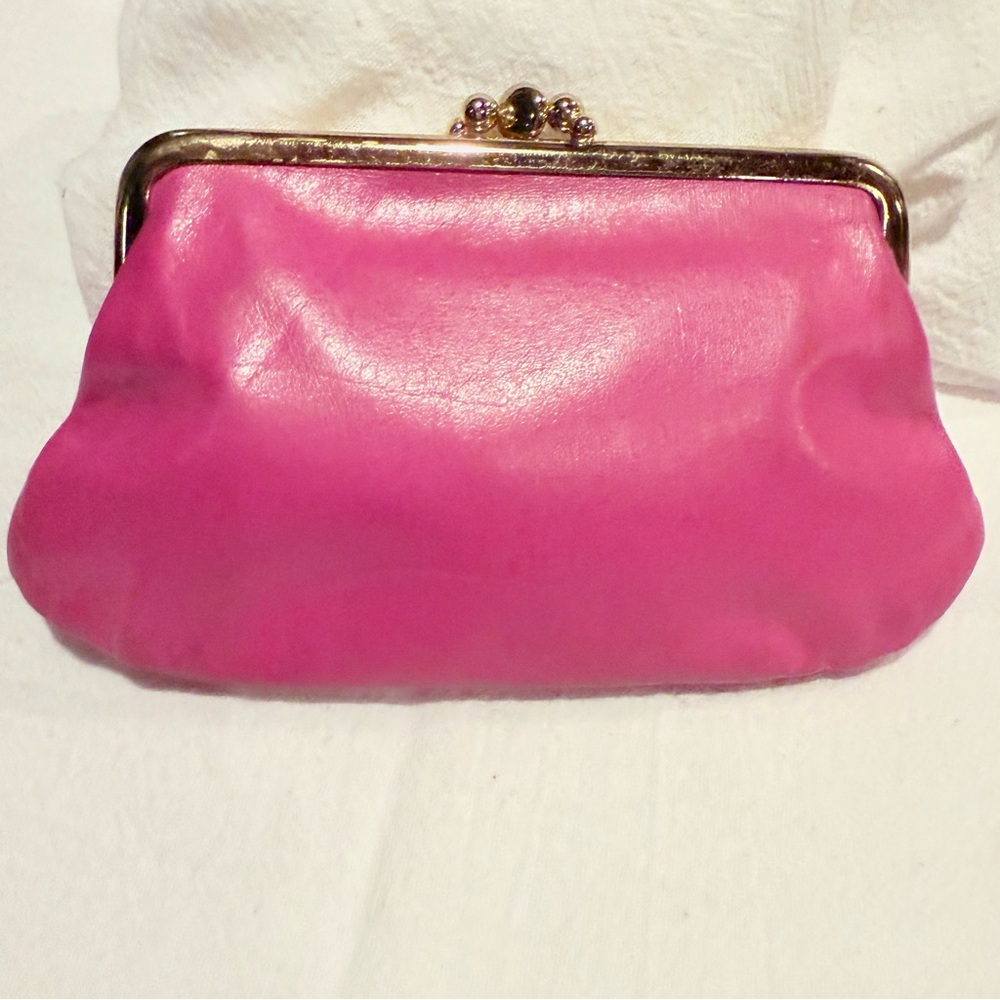 Vintage St. Thomas Pink Kisslock Clutch Bag